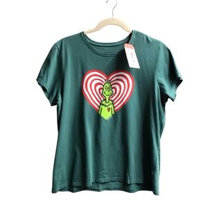 Life is Good Womens Sz XXL Grinch Turn Up The Love Crusher T-Shirt